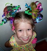 Image result for Crazy Hair Day Ideas for Girls