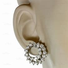 Image result for Diamond Clip Earrings