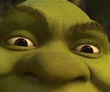 Image result for Shrek Looking Up and Smiling GIF