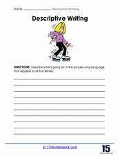Image result for 8th Grade Descriptive Writting Worksheets