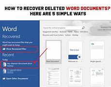 Image result for Recover Delted Excel Document