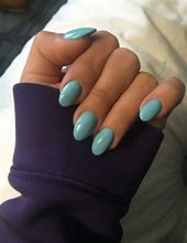 Image result for Nails Winter Almond Blue