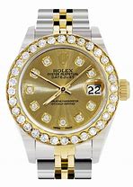 Image result for Ladies Gold Rolex with Diamonds