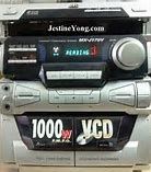 Image result for JVC Hi-Fi Stereo System Speakers Blue Silver