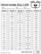 Image result for Oxford Word List Printable Free Alphabetical