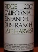 Image result for Ridge Zinfandel Late Harvest Dusi Ranch
