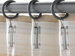 Image result for large curtains clips ring