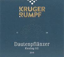 Image result for Kruger Rumpf Munsterer Dautenpflanzer Riesling Grosses Gewachs