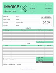 Image result for Contract Invoice Template PDF