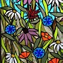Image result for Abstract Stained Glass Flowers