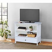 Image result for TV Stands White Washed with Drawers