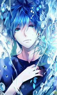 Image result for Anime Boy Dark Blue Hair
