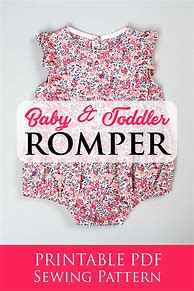 Image result for Romper Pattern Baby Free DIY