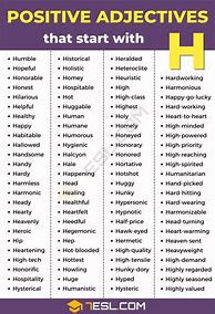 Image result for Words That Start with H to Describe Someone