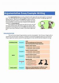 Image result for Easy Argumentative Essay Example