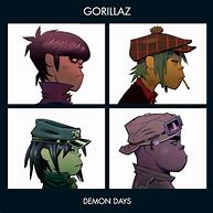 Image result for Gorillaz Demon Days Album Cover