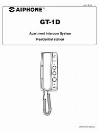 Image result for Aiphone GT System Programming Guide