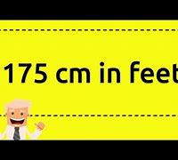 Image result for 175 Cm in Feet