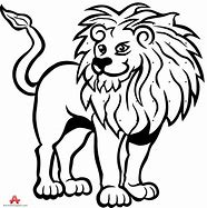 Image result for Shutterstock Lion Drawing Black and White