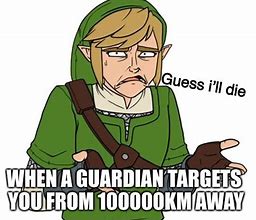 Image result for Breath of the Wild Guardian Meme