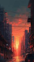 Image result for Orange Sunset City