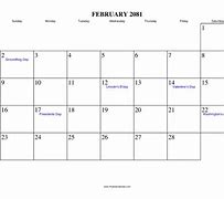 Image result for Calendar February 2081