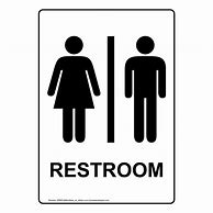 Image result for bathroom sign