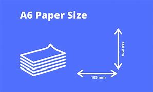 Image result for Inch Size of A6 Paper