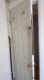 Image result for Broken Bathroom Door