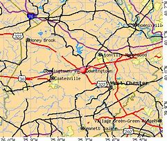 Image result for Downingtown PA Map