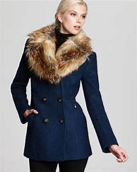 Image result for Fur Collar Coat