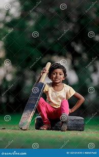 Image result for Girl Playing Cricket