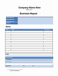 Image result for Business Report Template Word Examples