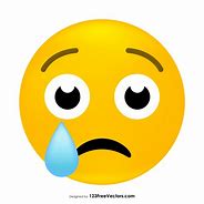 Image result for Emoji Sad Face with Tear