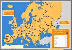Image result for Western Europe Rivers Map