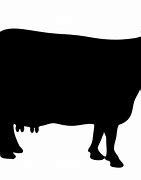 Image result for Cow Silhouette Clip Art Black and White