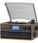 Image result for Record Player with CD and Cassette External Speakers