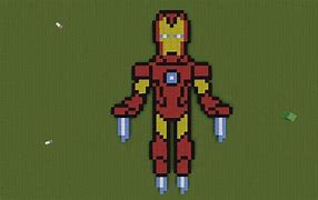 Image result for Iron Man Pixel Art