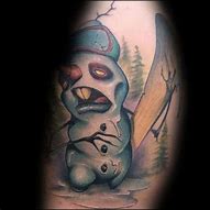 Image result for Snowman Tattoo Designs