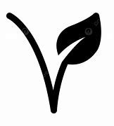 Image result for Vegetarian Symbol Black