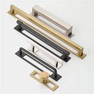 Image result for Cabinet Hardware Pulls with Backplates