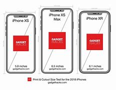 Image result for iPhone XS Size Comparison Chart