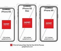Image result for XS Phone Size Print