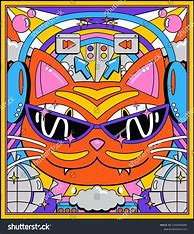 Image result for Trippy Cat Drawing