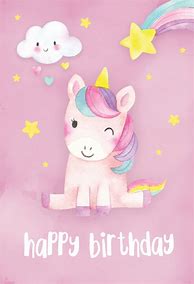Image result for Unicorn Birthday Wishes