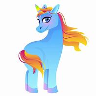 Image result for Unicorn with Blue Hair Clip Art