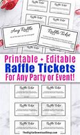 Image result for White Blank Raffle Tickets