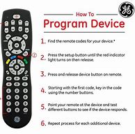 Image result for GE Universal Remote Manual Rc440b