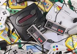 Image result for Pile of Video Game Consoles