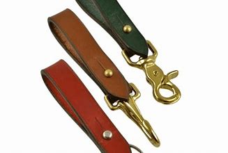 Image result for Leather Key Holder Wioth Clip and Clip Ends